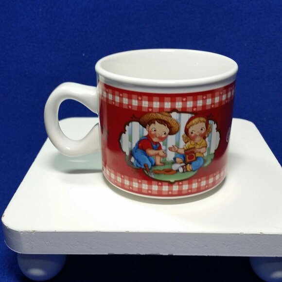 Vintage Campbell's Soup Mugs Tomato Garden 31962 2002 Houston Harvest Set of 2 - Picture 5 of 10
